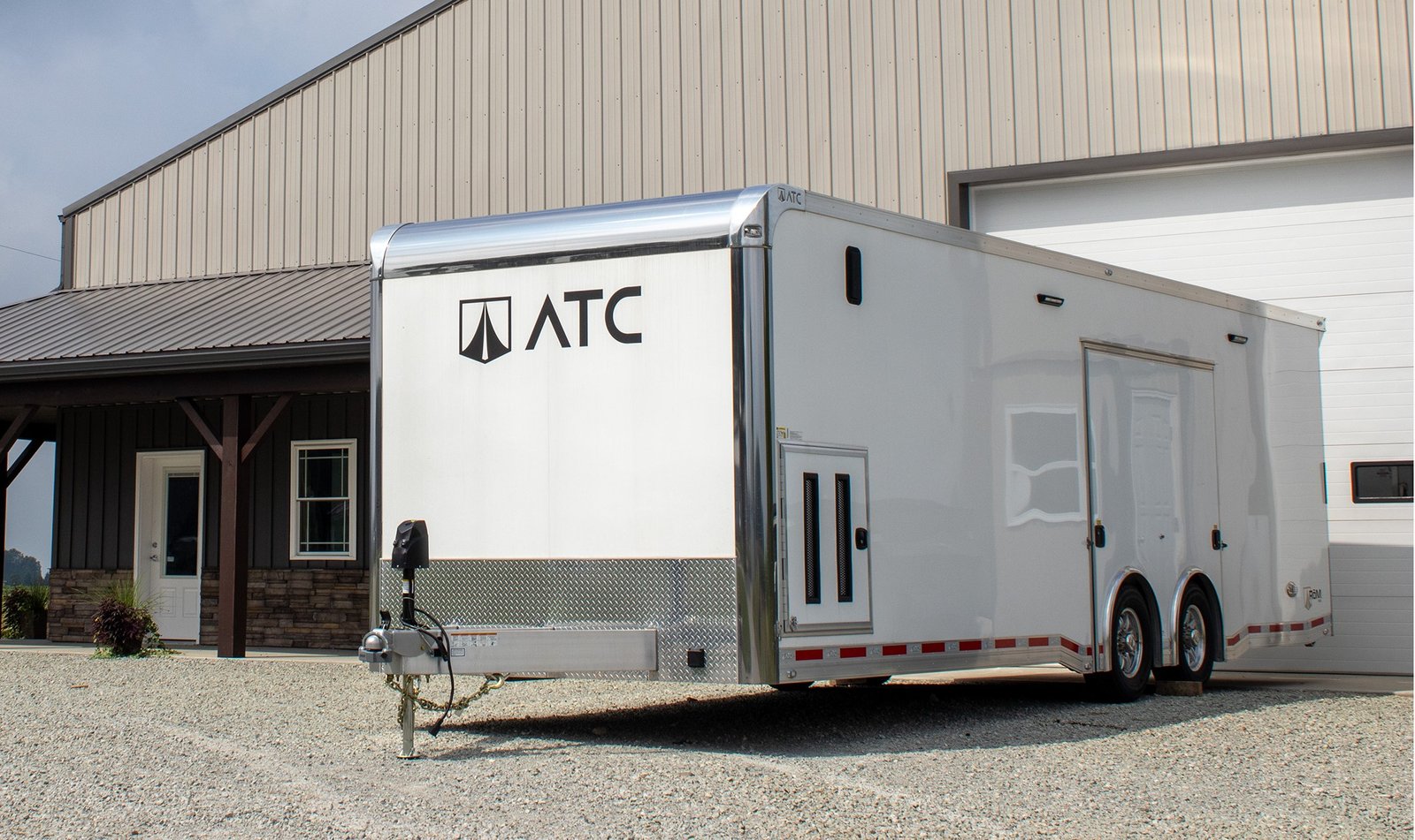 Before and after trailer hail damage repair